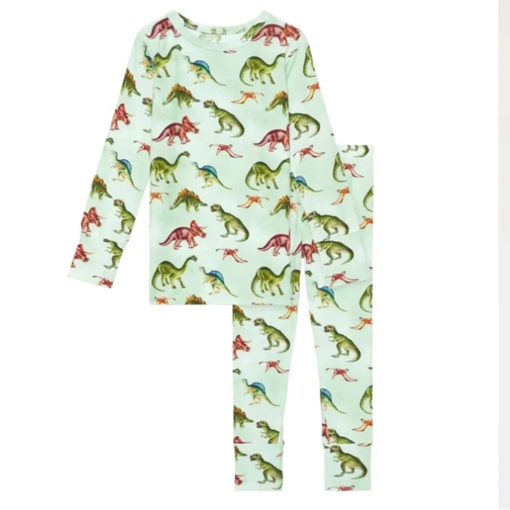 Posh Peanut Dinosaur Bamboo Pajama Set Soze 8Y